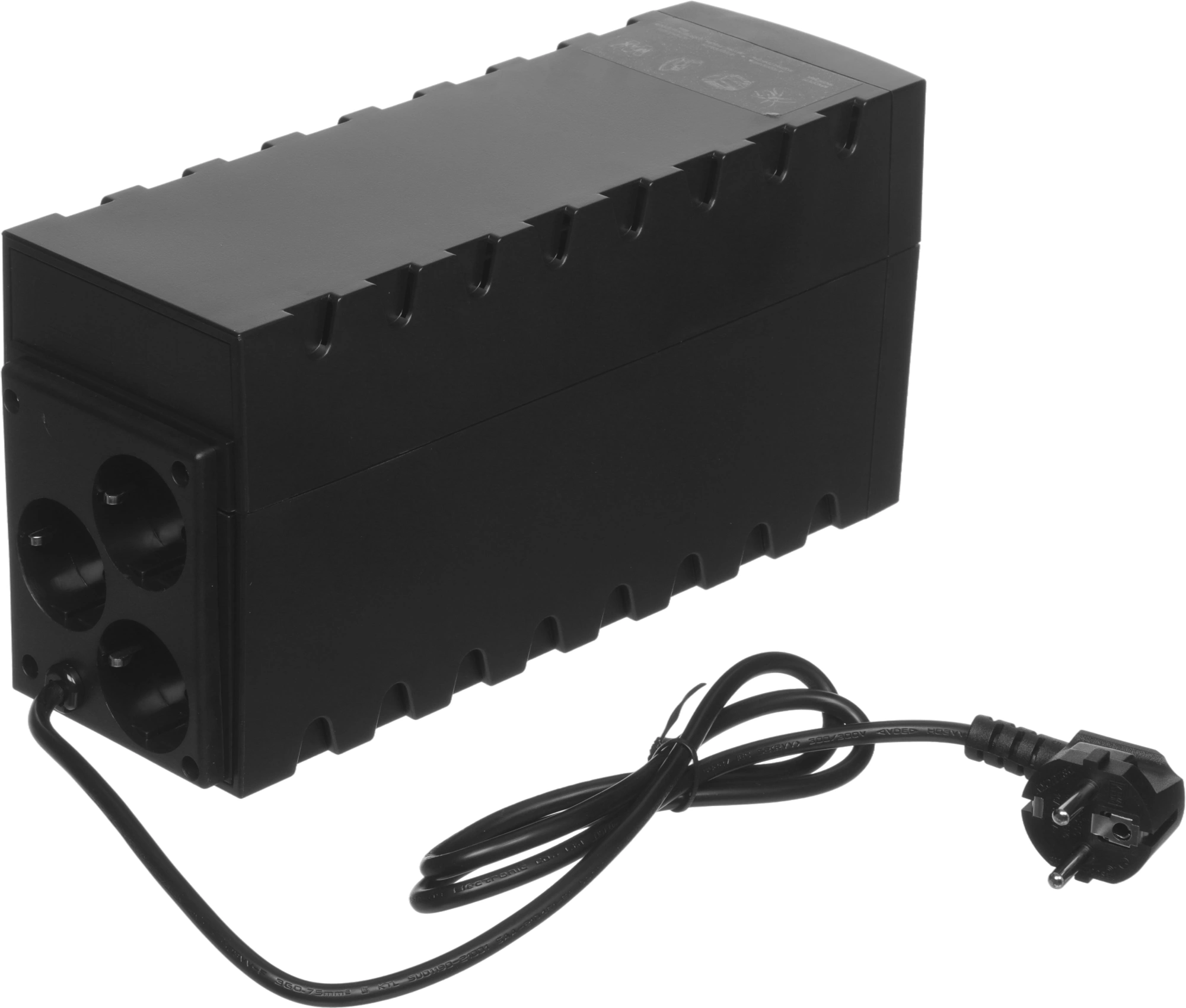 Источник бесперебойного питания Powercom Raptor RPT-800A EURO 480Вт 800ВА черный — миниатюра 7