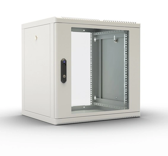 Шкаф коммутационный ЦМО (ШРН-М-12.500) настенный 12U 600x520мм пер.дв.стекл 130кг серый 456мм 21.6кг 180град. 610мм — фото 1