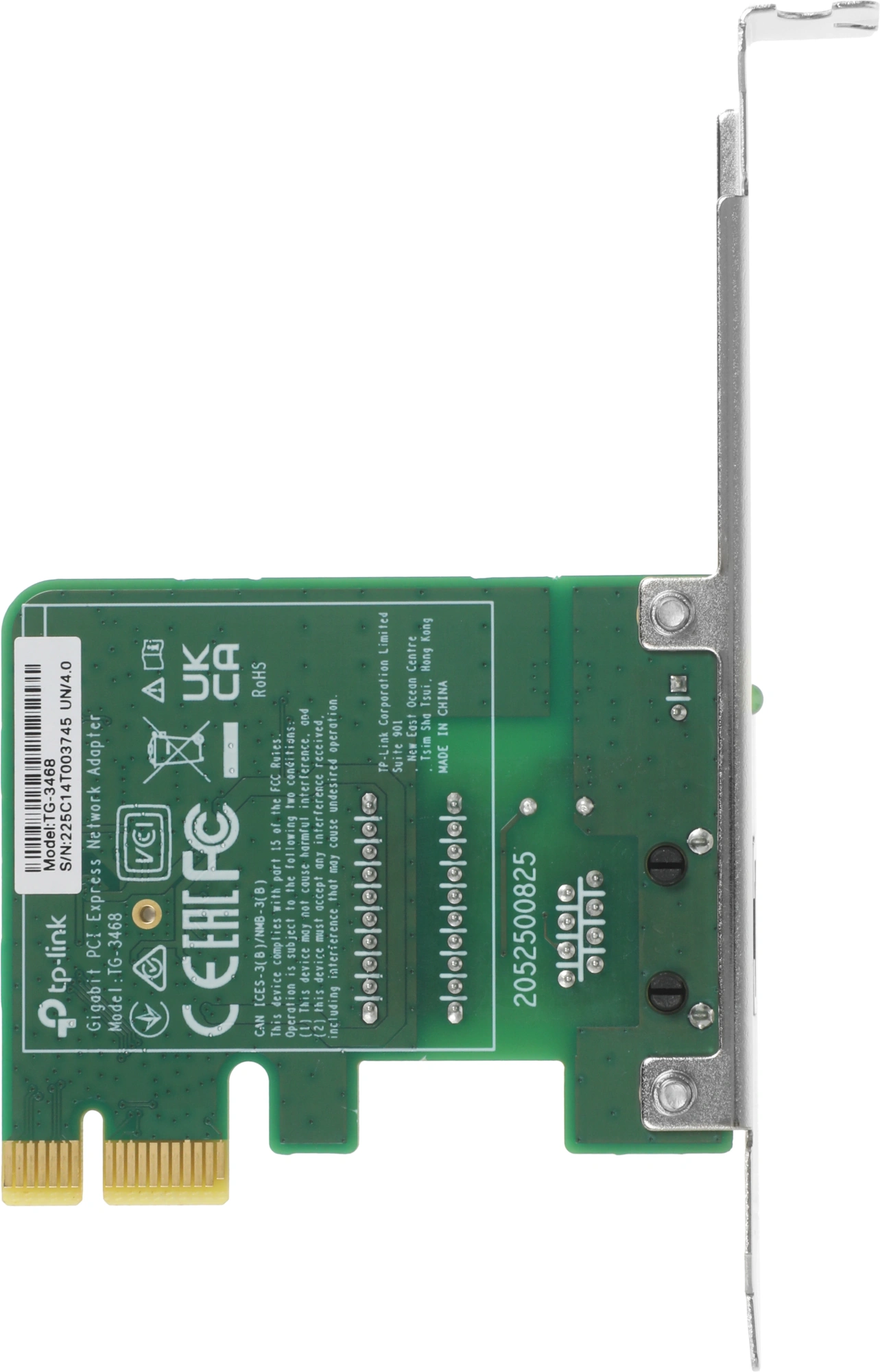 Сетевой адаптер Gigabit Ethernet TP-Link TG-3468 PCI Express — миниатюра 8