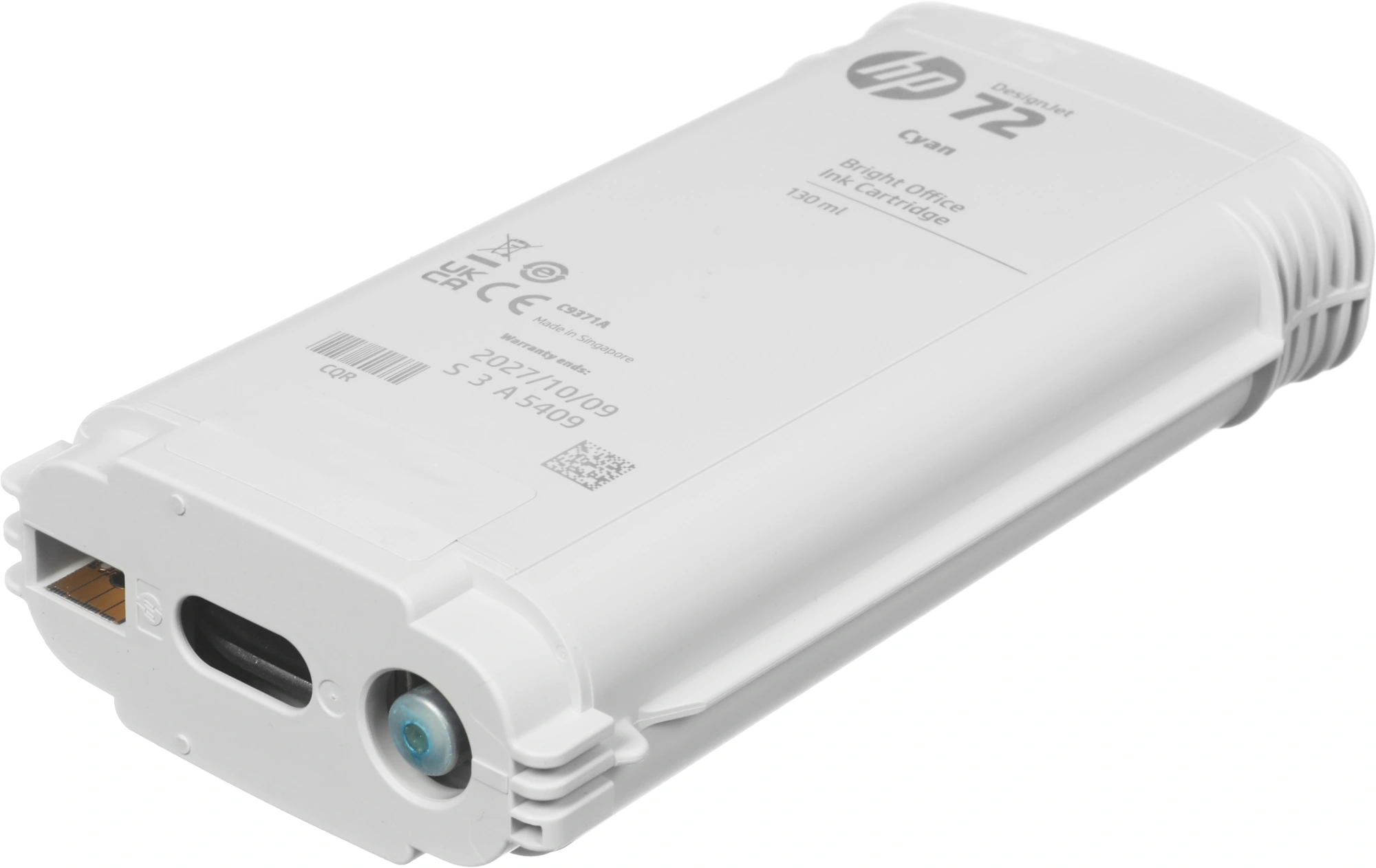 Картридж струйный HP 72 C9371A голубой (130мл) для HP DJ T1100/T610 — миниатюра 6