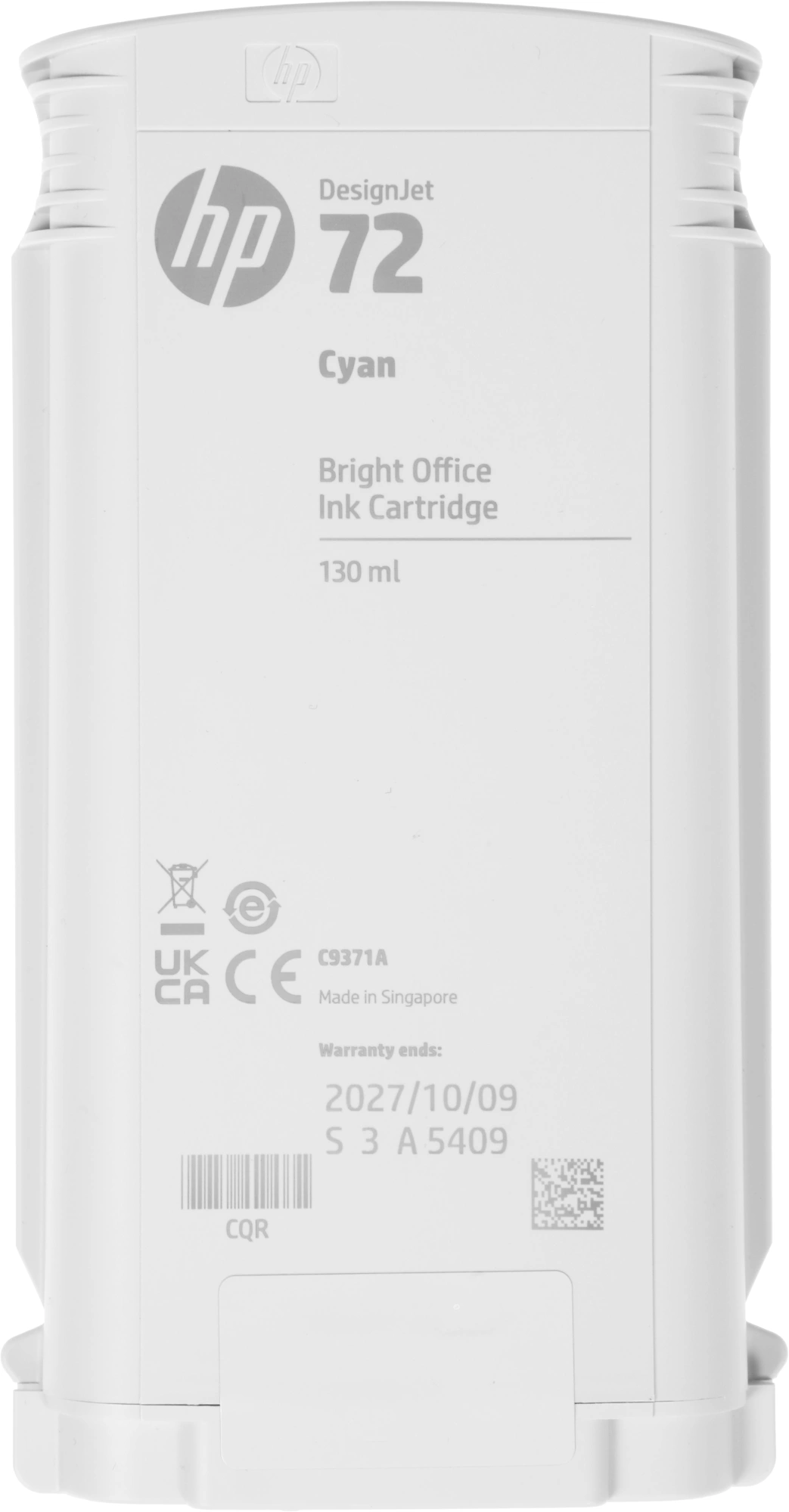 Картридж струйный HP 72 C9371A голубой (130мл) для HP DJ T1100/T610 — миниатюра 9