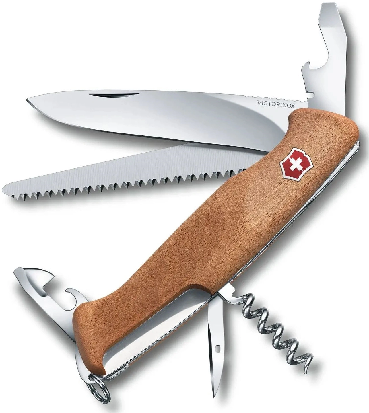 Нож перочинный Victorinox RangerWood 55 (0.9561.63) 130мм 10функц. дерево карт.коробка — миниатюра 2