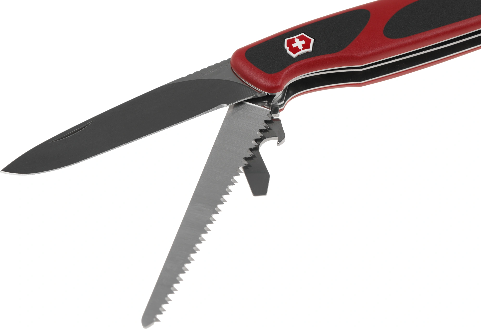 Нож перочинный Victorinox RangerGrip 55 (0.9563.C) 130мм 12функц. красный/черный карт.коробка — миниатюра 7