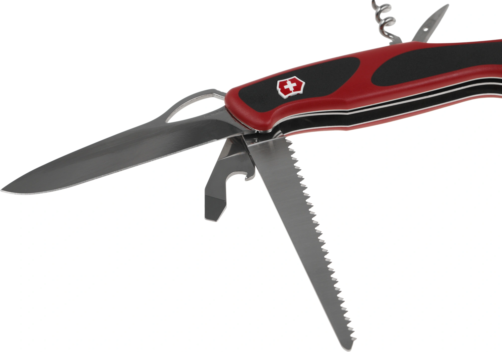 Нож перочинный Victorinox RangerGrip 79 (0.9563.MC) 130мм 12функц. красный/черный карт.коробка — миниатюра 3