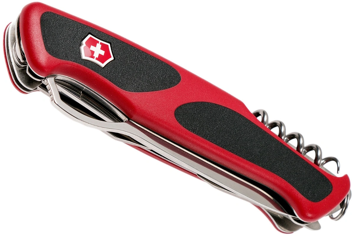Нож перочинный Victorinox Ranger 57 M Grip (0.9583.MC) 130мм 13функц. красный/черный карт.коробка — миниатюра 2