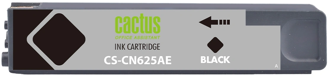Картридж струйный Cactus CS-CN625AE №970XL черный пигментный (256мл) для HP DJ Pro X476dw/X576dw/X451dw с чипом — миниатюра 2