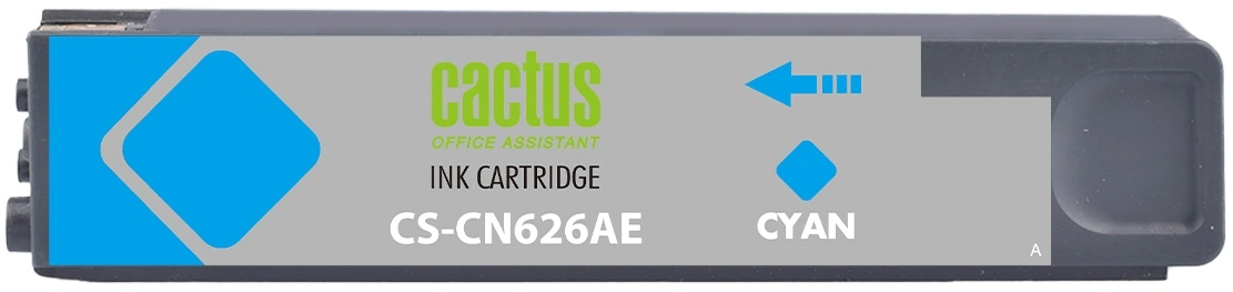 Картридж струйный Cactus CS-CN626AE №971XL голуб.пигм. (110мл) для HP DJ Pro X476dw/X576dw/X451dw с чипом — миниатюра 2