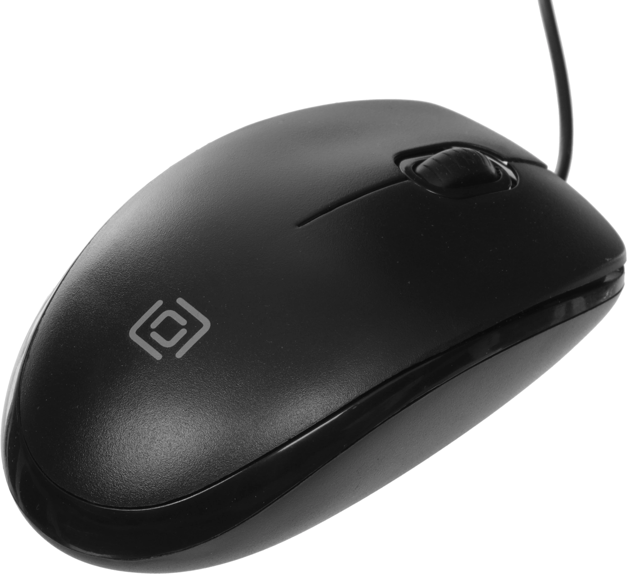 Мышь Оклик 195M for business черный оптическая 1200dpi USB 3but (M218 Black) — миниатюра 9