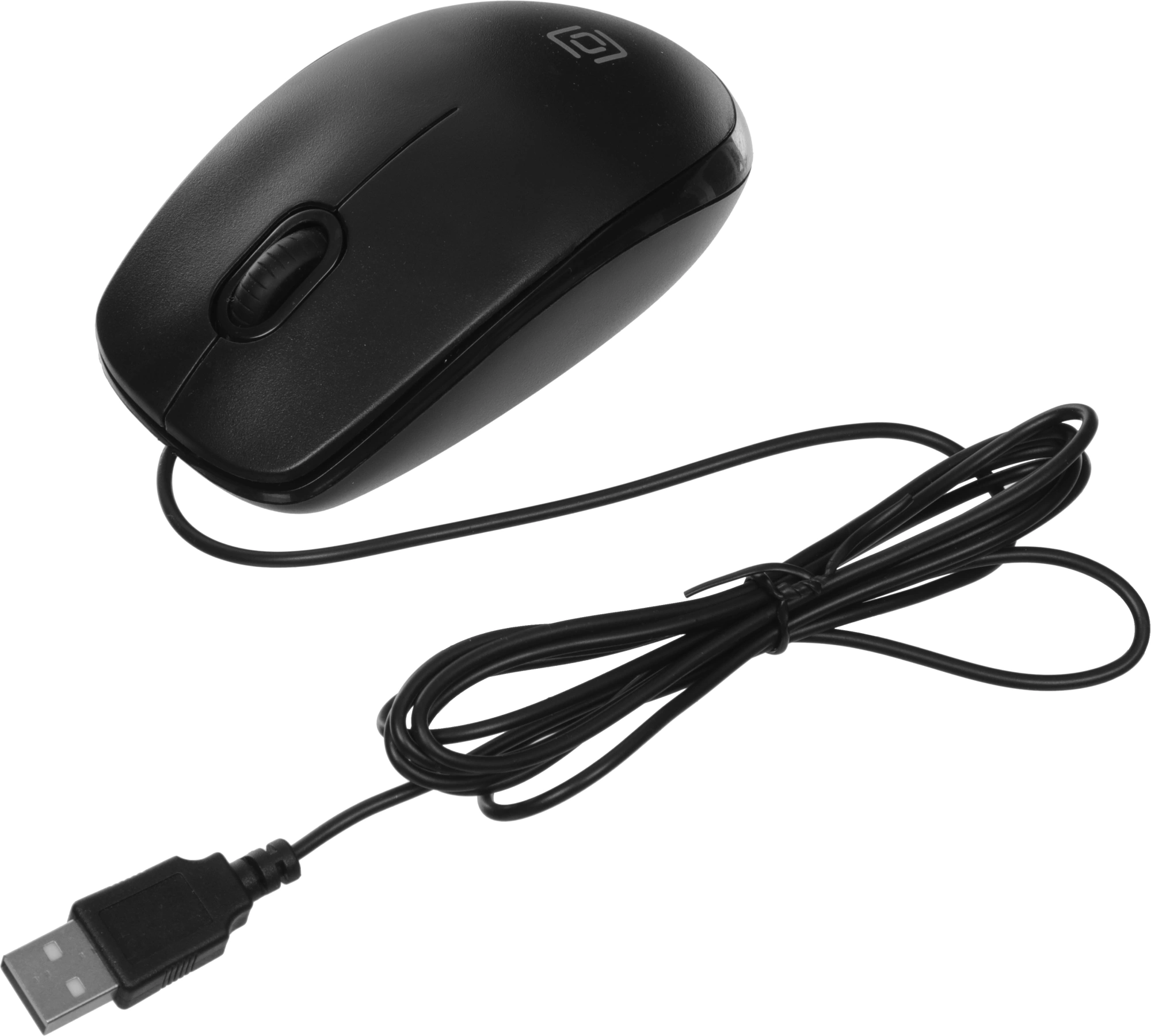Мышь Оклик 195M for business черный оптическая 1200dpi USB 3but (M218 Black) — миниатюра 7