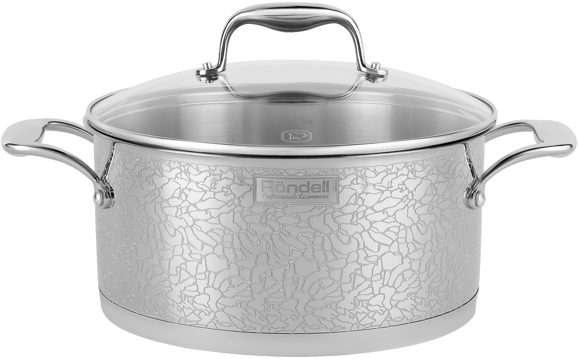 Кастрюля Rondell Vintage RDS-344 5л. d=24см (с крышкой) стальной — фото 1