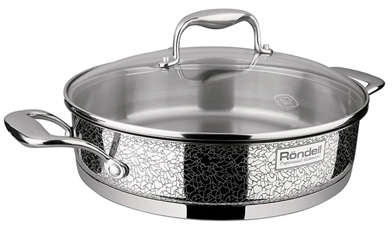 Сотейник Rondell Vintage RDS-353 2.9л. d=26см (с крышкой) стальной — миниатюра 4