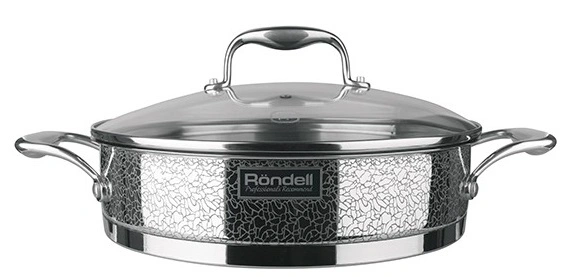 Сотейник Rondell Vintage RDS-353 2.9л. d=26см (с крышкой) стальной — миниатюра 5