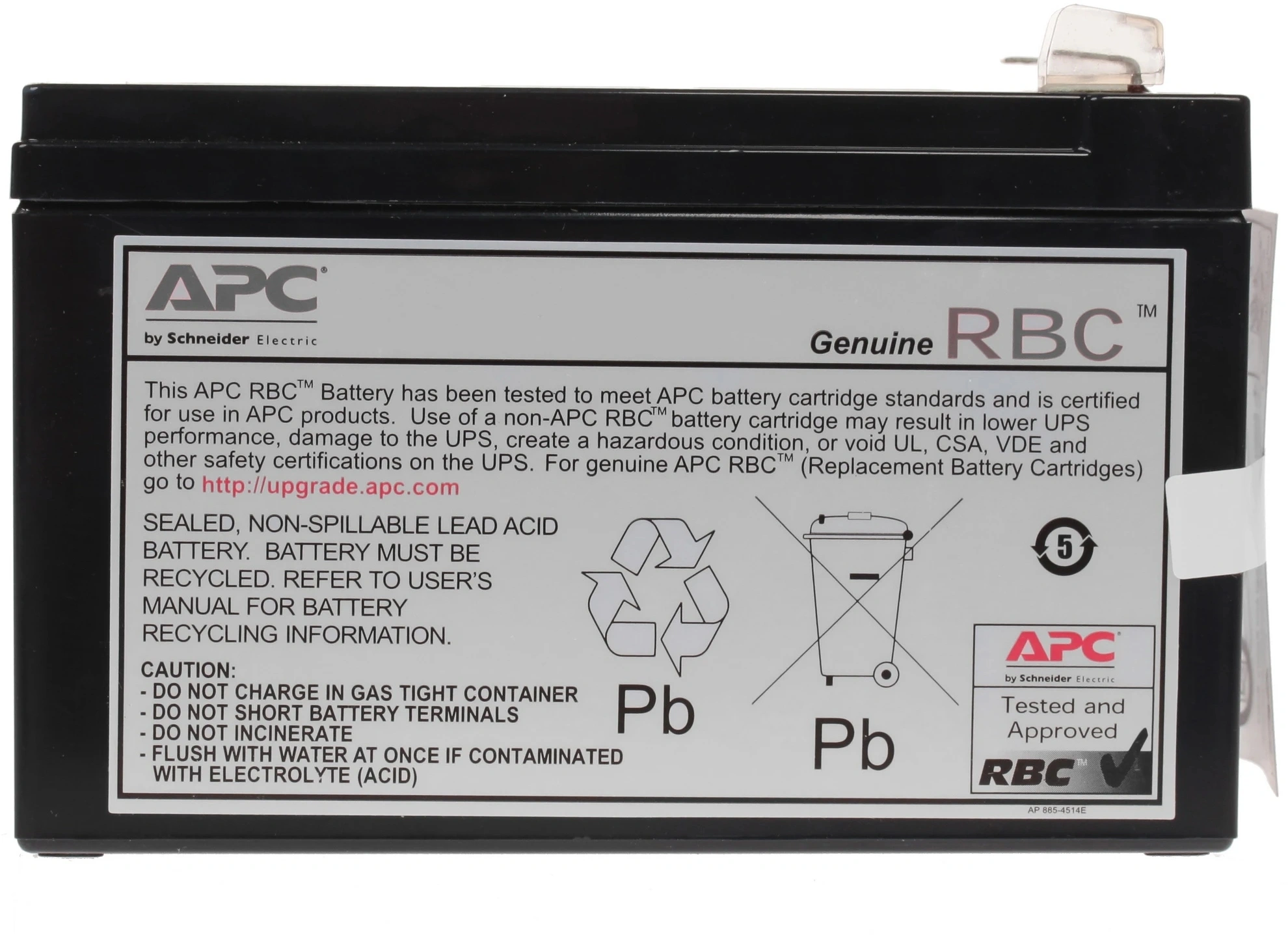 Батарея для ИБП APC RBC17 12В 9Ач для BK650EI — миниатюра 4