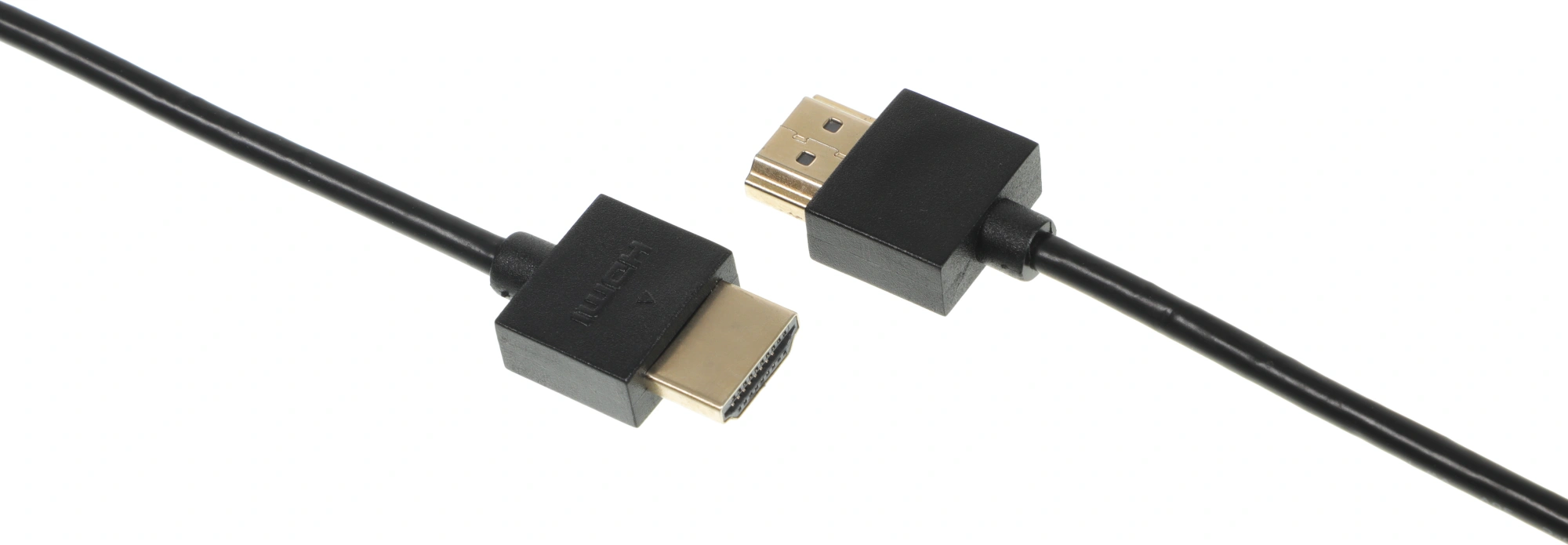 Кабель аудио-видео Ultra Slim ver 1.4 HDMI (m)/HDMI (m) 5м. позолоч.конт. черный — миниатюра 2