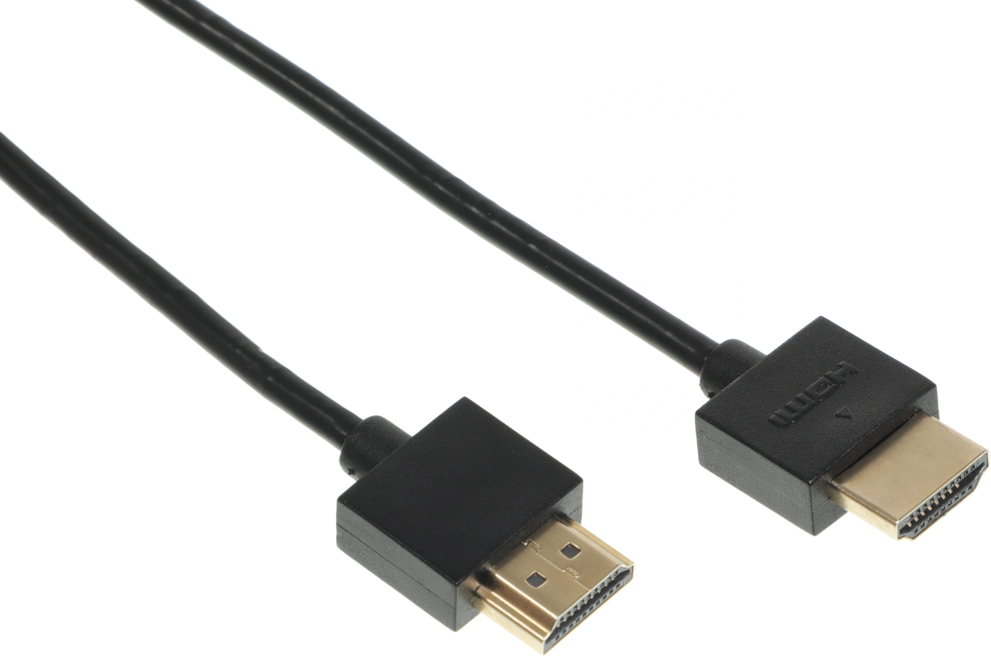 Кабель аудио-видео Ultra Slim ver 1.4 HDMI (m)/HDMI (m) 5м. позолоч.конт. черный — миниатюра 3