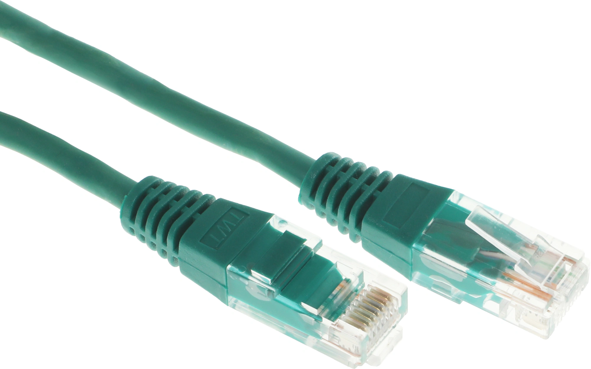 Патч-корд Lanmaster UTP TWT-45-45-2.0-GN UTP RJ-45 вил.-вилка RJ-45 кат.5E 2м зеленый ПВХ — миниатюра 3