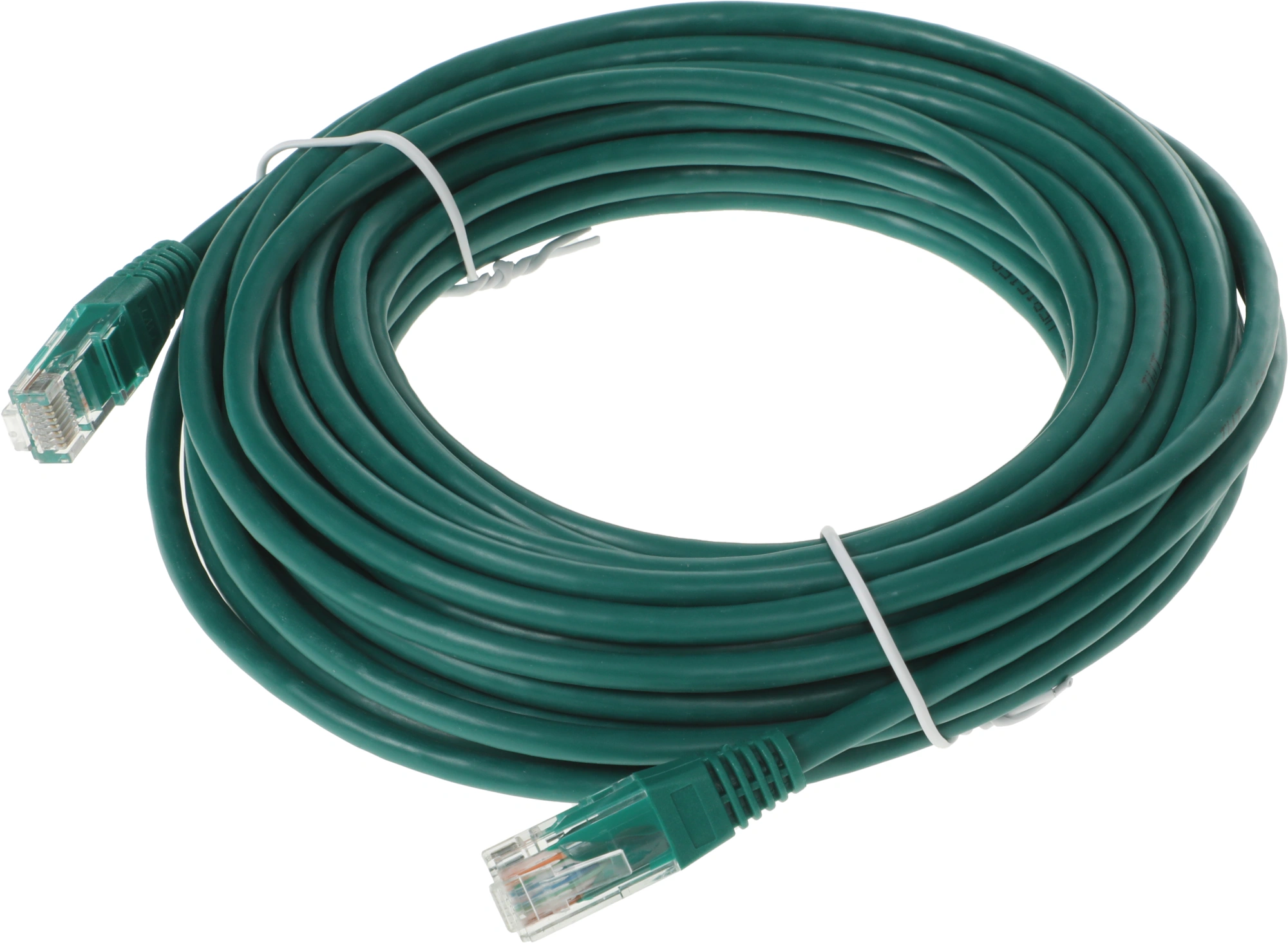 Патч-корд Lanmaster TWT-45-45-10-GN UTP RJ-45 вил.-вилка RJ-45 кат.5E 10м зеленый ПВХ (уп.:1шт) — миниатюра 2