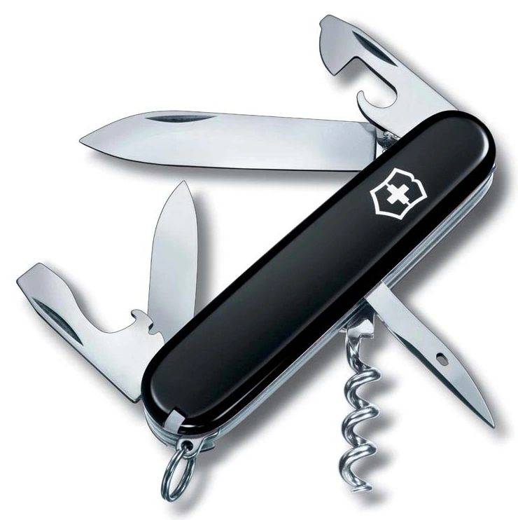 Нож перочинный Victorinox Spartan (1.3603.3B1) 91мм 12функц. черный блистер — фото 1
