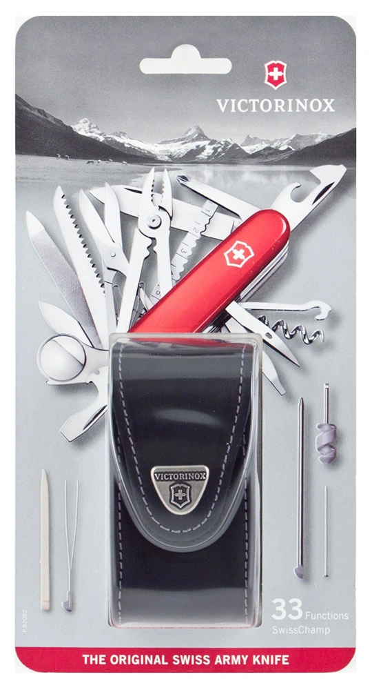 Нож перочинный Victorinox SwissChamp (1.6795.LB1) 91мм 33функц. красный блистер — фото 1