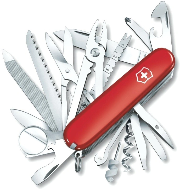 Нож перочинный Victorinox SwissChamp (1.6795.LB1) 91мм 33функц. красный блистер — миниатюра 2