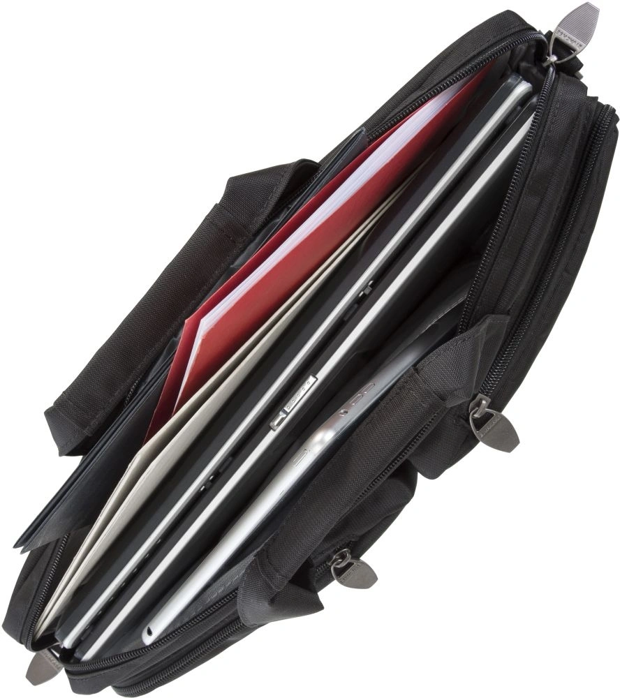 Сумка для ноутбука 16" Riva 8530 черный полиэстер (8530 BLACK) — миниатюра 5