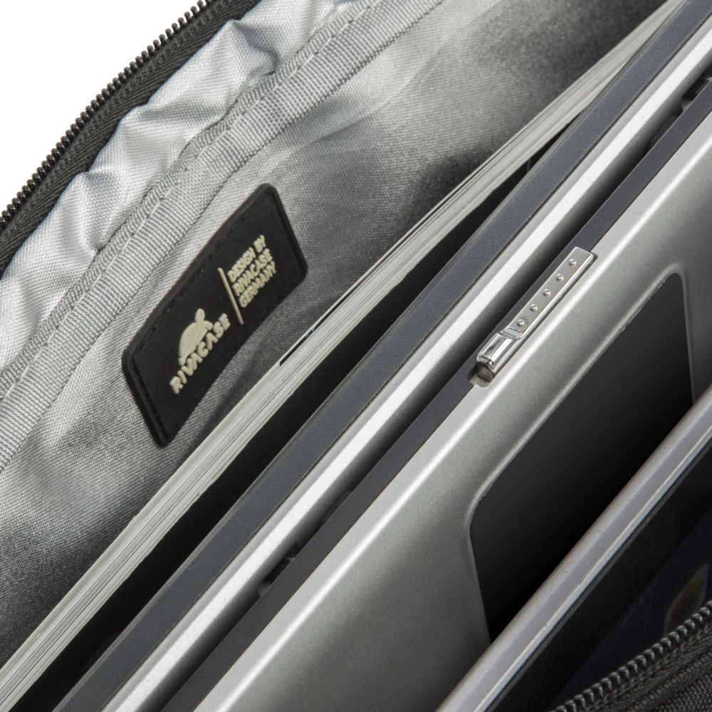 Сумка для ноутбука 16" Riva 8530 черный полиэстер (8530 BLACK) — миниатюра 14