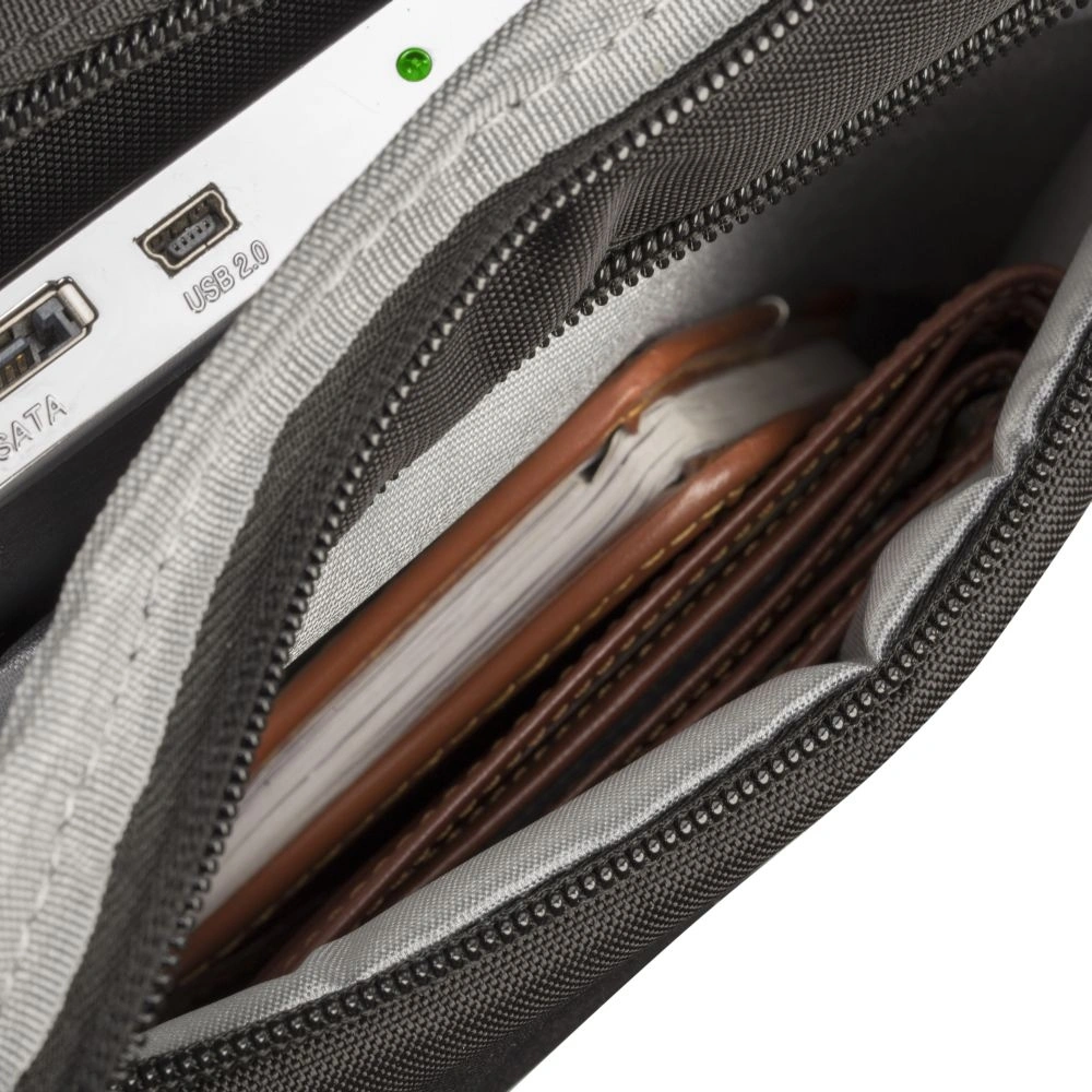Сумка для ноутбука 16" Riva 8530 черный полиэстер (8530 BLACK) — миниатюра 15