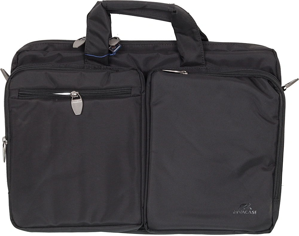 Сумка для ноутбука 16" Riva 8530 черный полиэстер (8530 BLACK) — миниатюра 17