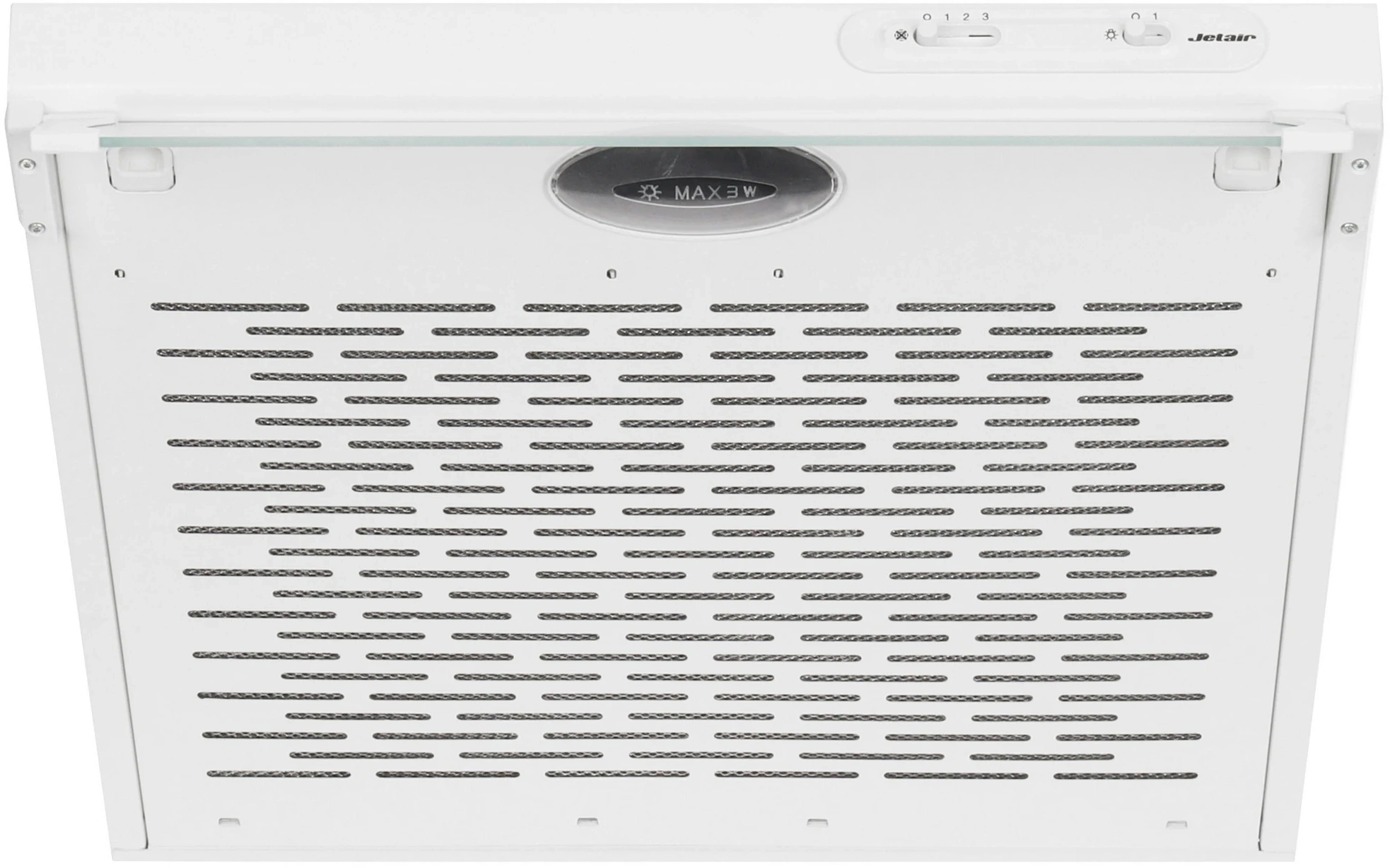 Вытяжка козырьковая Jet Air Light WH/F/50 белый управление: ползунковое (1 мотор) — миниатюра 4