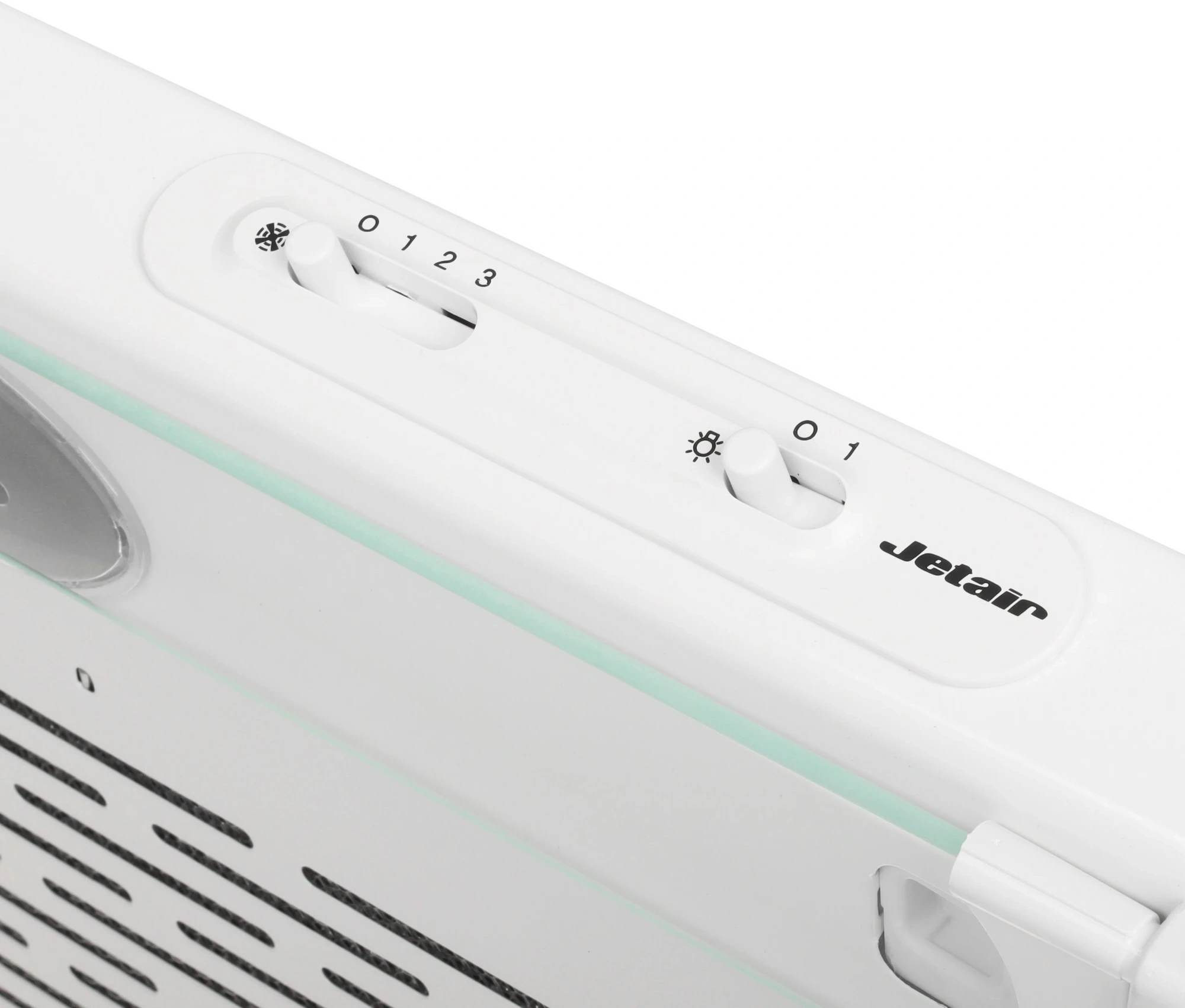 Вытяжка козырьковая Jet Air Light WH/F/50 белый управление: ползунковое (1 мотор) — миниатюра 7