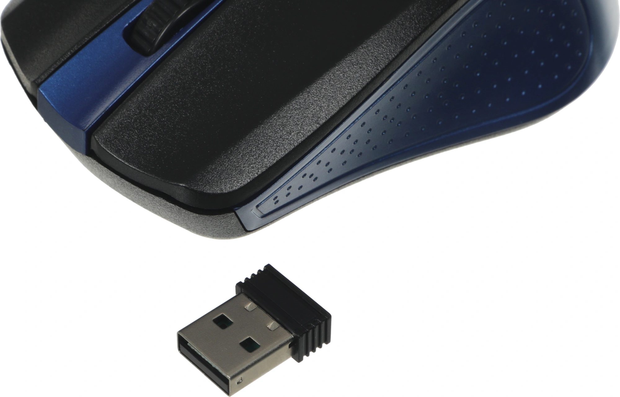 Мышь Оклик 485MW черный/синий оптическая 1200dpi беспров. USB для ноутбука 3but (997826) — миниатюра 6